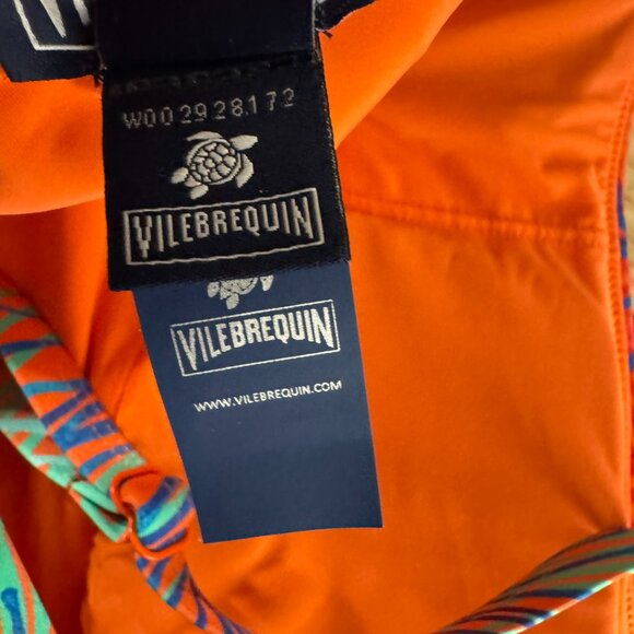 Vilebrequin Plumes Feria One Piece Swimsuit Size 8 Printed Multicolored SW-2099 - Picture 10 of 13